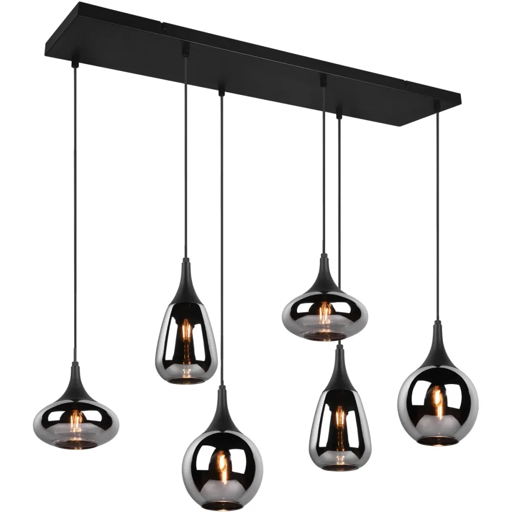 Hängelampe GRACE 93.8x150cm 40W schwarz