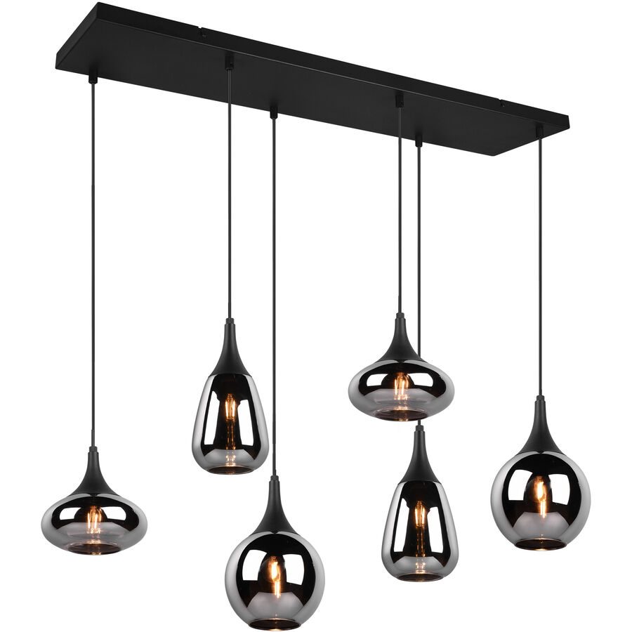 Hängelampe GRACE 93.8x150cm 40W schwarz