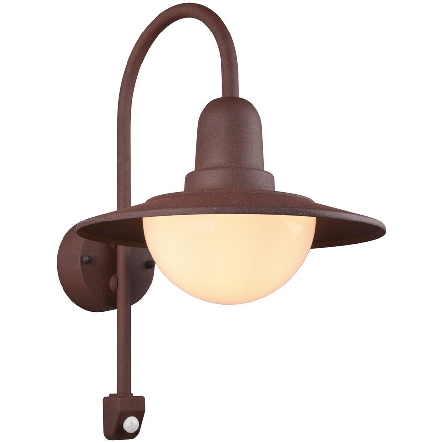 Wandlampe aussen Aumo Rot 30 cm 45.5 cm - Farbe: rost - Material: Aluminium-Druckguss - Wandlampe aussen