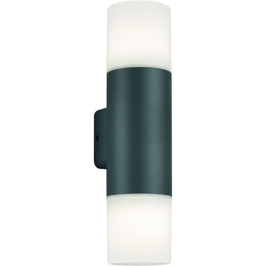 Wandlampe aussen Cleara Grau 8.5 cm 33 cm - Farbe: anthrazit - Material: Aluminium-Druckguss - Wandlampe aussen