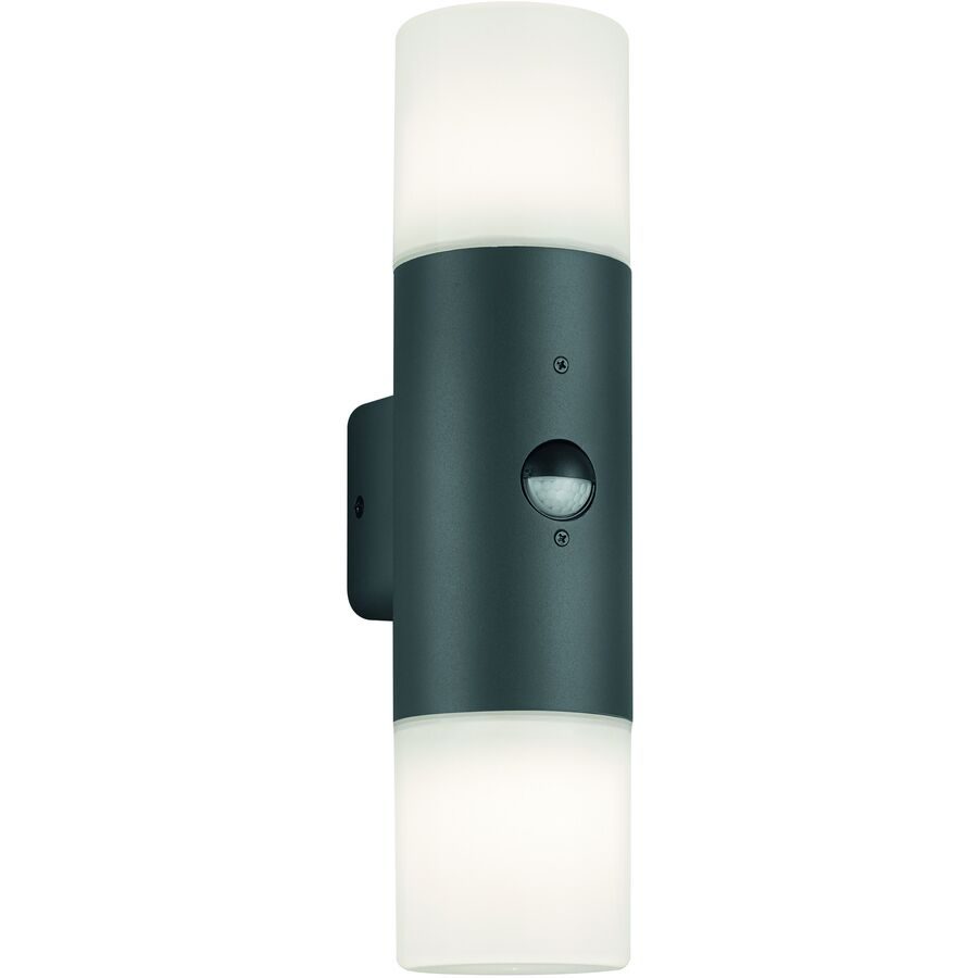 Wandlampe aussen Cleara Grau 8.5 cm 33 cm - Farbe: anthrazit - Material: Aluminium-Druckguss - Wandlampe aussen