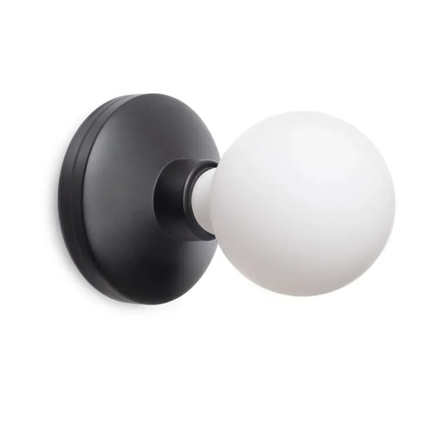 Beleuchtung Humble Schwarz Aluminium/Glas 12 cm 18 cm - LED - Beleuchtung