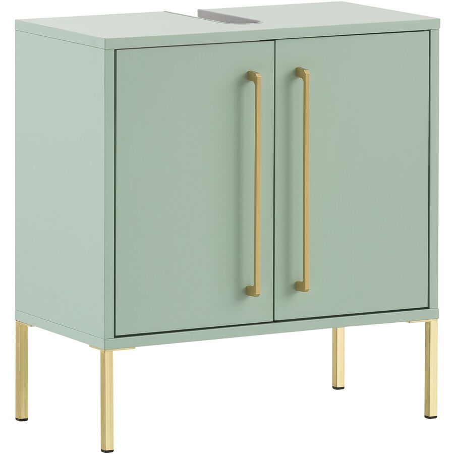 Waschbeckenunterschrank Etta Cyan Holzwerkstoff 57 cm 30 cm - Farbe: Mint - Waschbeckenunterschrank