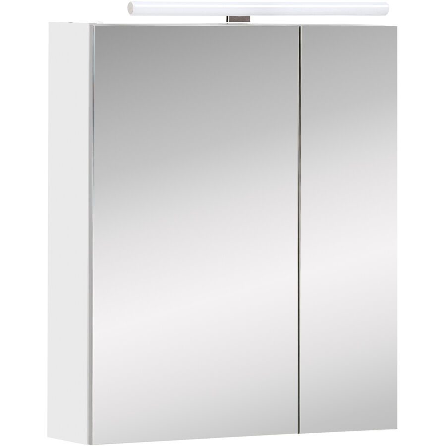 Spiegelschrank Ilsebill Weiss Holzwerkstoff/Glas 60 cm 75 cm 16 cm - Spiegelschrank