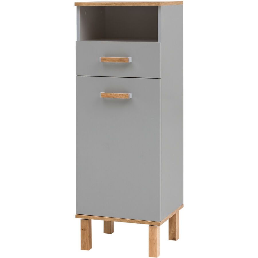 Highboard Luise Grau Holzwerkstoff 40 cm 115 cm - Farbe: Eiche Nachbildung - Highboard