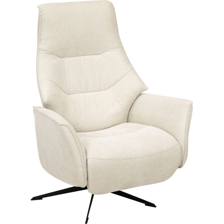 Relaxsessel Zohra Beige Stoff 78 cm 84 cm - Relaxsessel