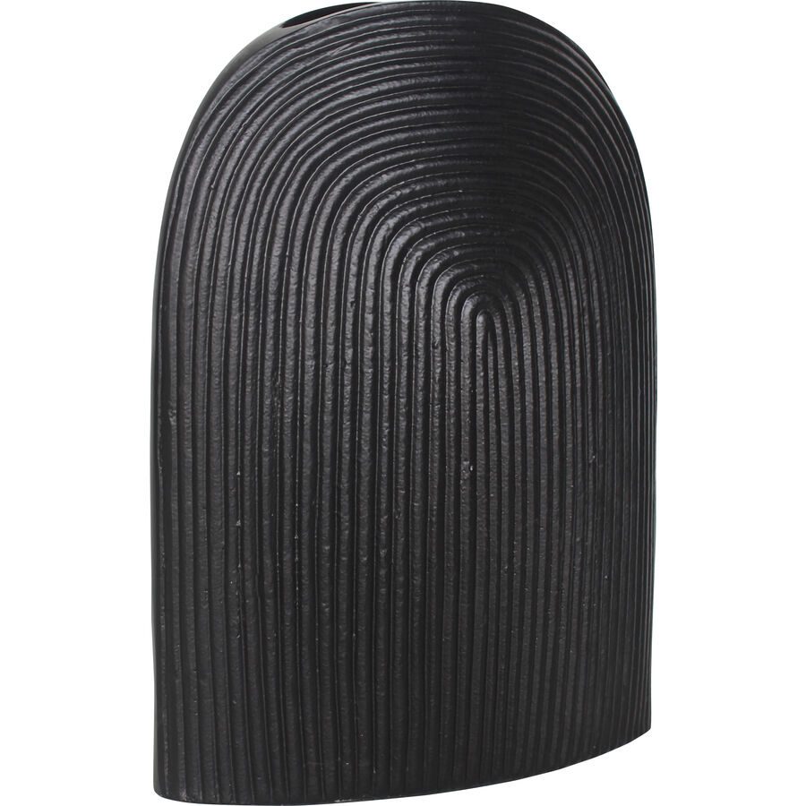 Vase Elena Schwarz Aluminium 36 cm - Vase