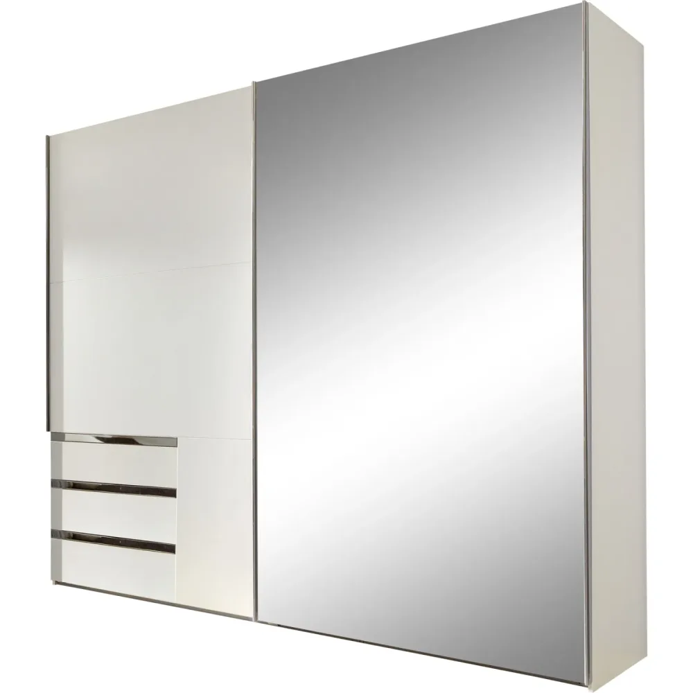 Kleiderschrank Sanko Weiss Holz 250 cm 65 cm 216 cm - Material: Holzwerkstoff - Kleiderschrank