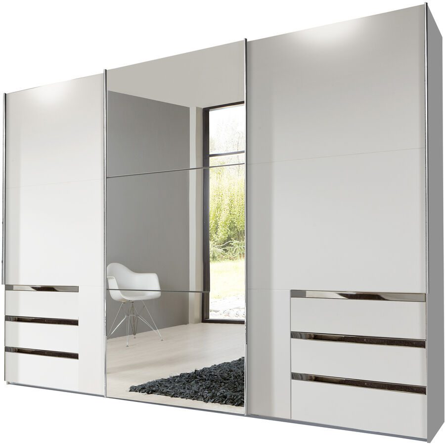 Kleiderschrank Sanko Weiss Holz 300 cm 65 cm 236 cm - Material: Holzwerkstoff - Kleiderschrank