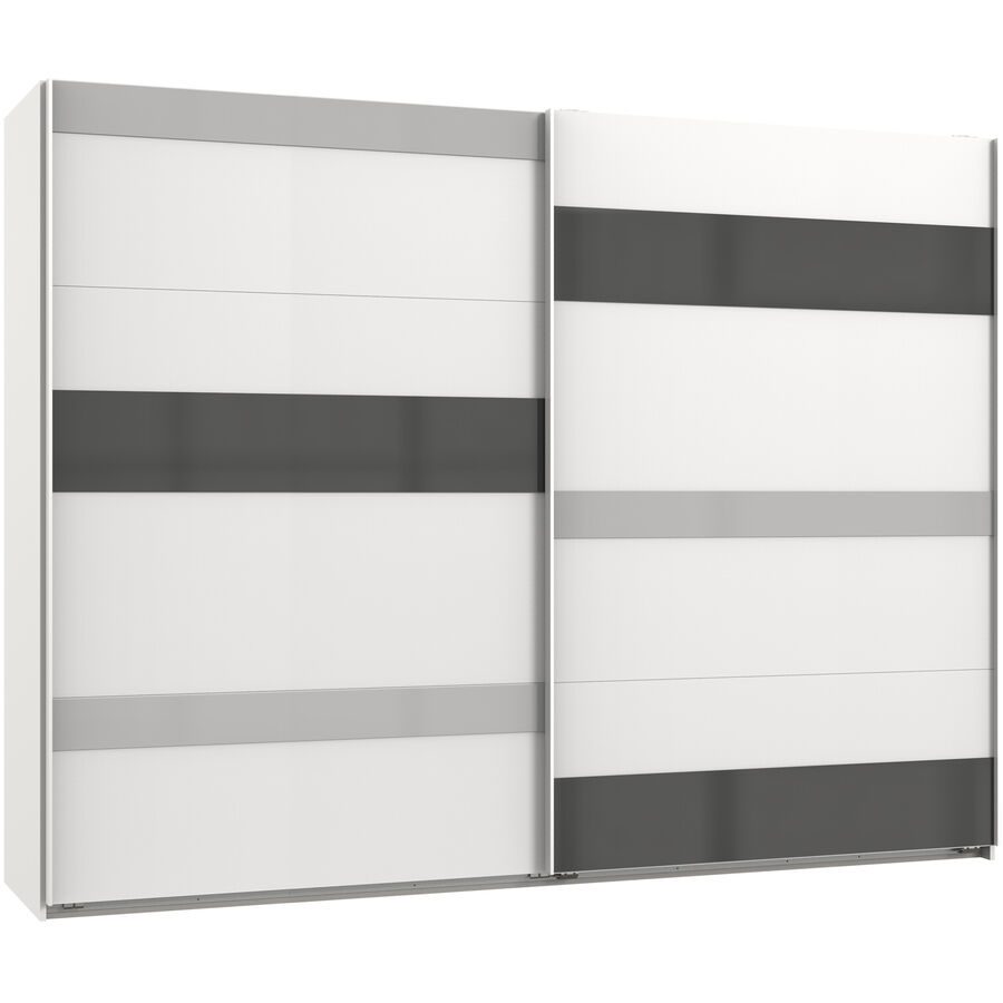Kleiderschrank Capda Weiss Holzwerkstoff 270 cm 65 cm 210 cm - Kleiderschrank