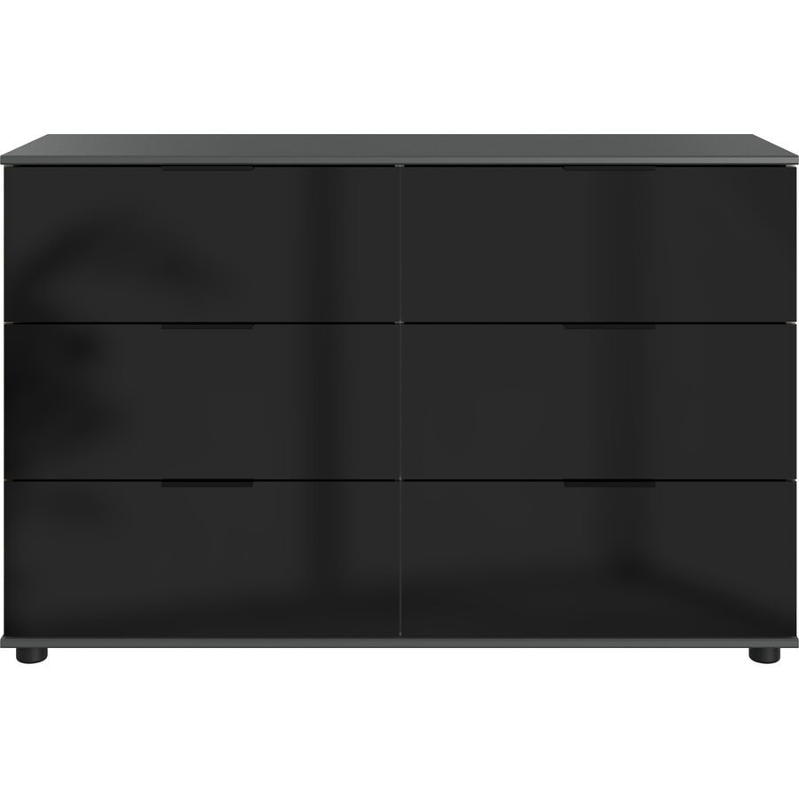 Kommode Visca Grau Holzwerkstoff 130 cm 41 cm - Farbe: graphit - Kommode