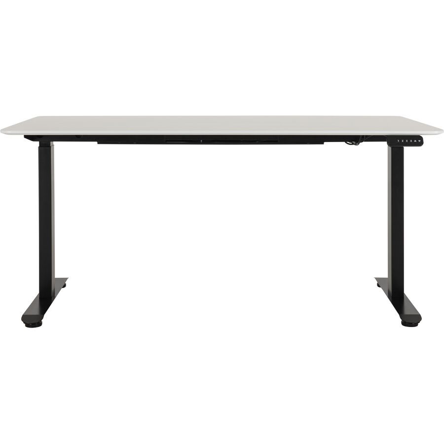 Schreibtisch Lario Schwarz/Weiss MDF 140 cm Höhenverstellbar (elektrisch) - Farbe: weiss/schwarz - Schreibtisch