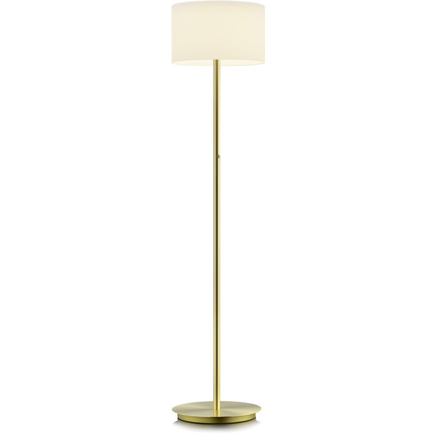 Designer-Stehlampe Bankamp Grazia Messing matt H 147 cm - LED - Lichtfarbe: Extra warmweiss - Material: Messing/Glas - Designer-Stehlampe- LED