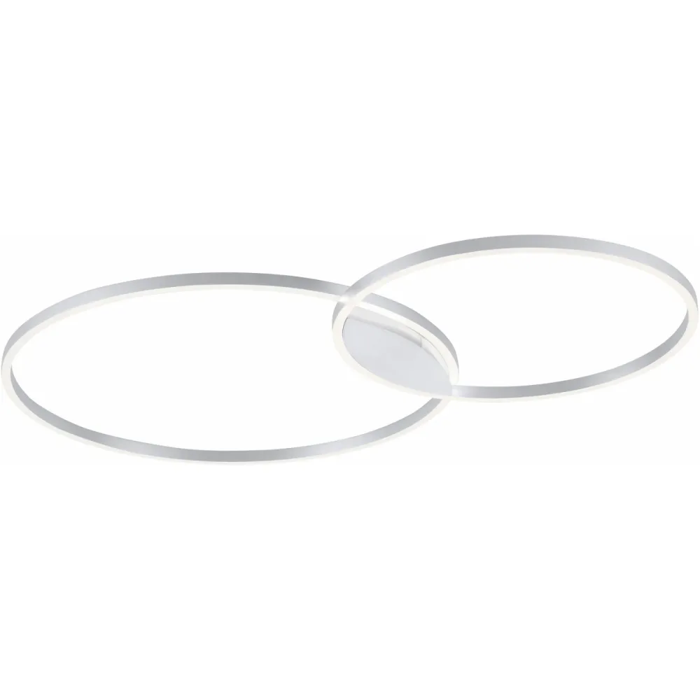 Deckenlampe Q-Kate Silber Aluminium 80 cm 5.2 cm - LED - Lichtfarbe: Extra warmweiss - Tageslichtweiss - Deckenlampe- LED Energiesparlampe