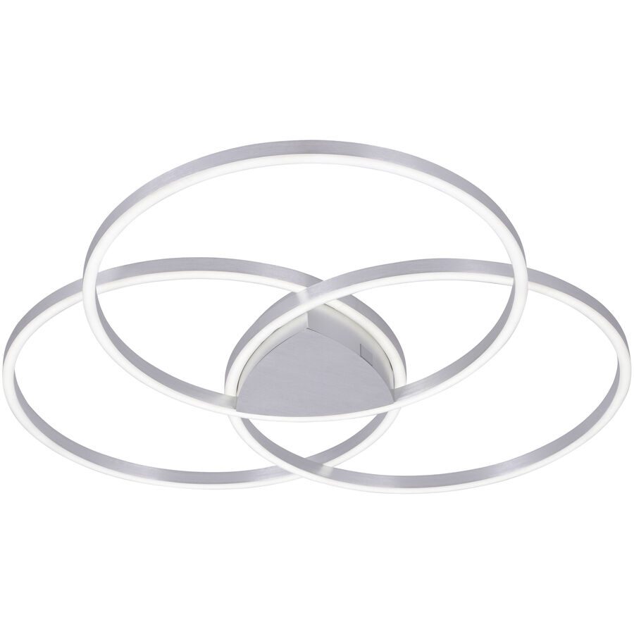 Deckenlampe Q-Kate Silber Aluminium 91.1 cm 8.5 cm - LED - Lichtfarbe: Extra warmweiss - Tageslichtweiss - Deckenlampe- LED Energiesparlampe