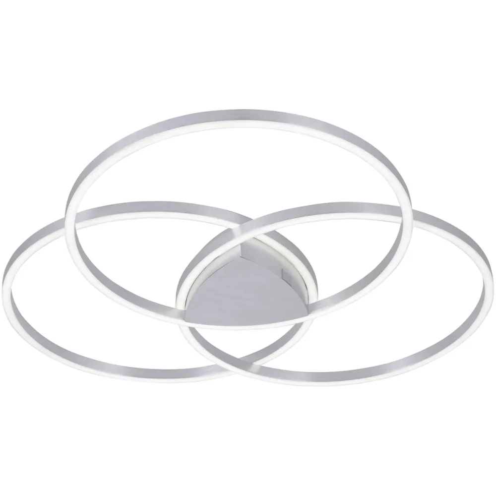 Deckenlampe Q-Kate Silber Aluminium 91.1 cm 8.5 cm - LED - Lichtfarbe: Extra warmweiss - Tageslichtweiss - Deckenlampe- LED Energiesparlampe