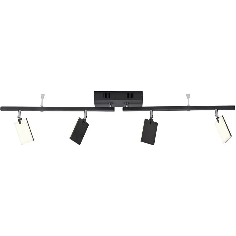 Deckenlampe Pure-Mira Schwarz Aluminium 7.5 cm 12.5 cm - LED - Lichtfarbe: Extra warmweiss - Tageslichtweiss - Deckenlampe- LED Energiesparlampe