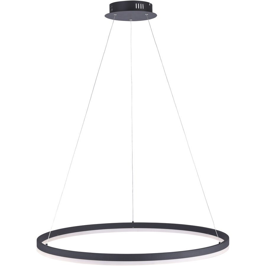 Pendellampe Q-Vito Bronze Eisen 59 cm 120 cm - Farbe: messing matt - LED - Lichtfarbe: Warmweiss - Pendellampe- LED Energiesparlampe