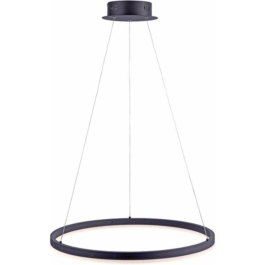Pendellampe Q-Vito Bronze Eisen 59 cm 120 cm - Farbe: messing matt - LED - Lichtfarbe: Warmweiss - Pendellampe- LED Energiesparlampe