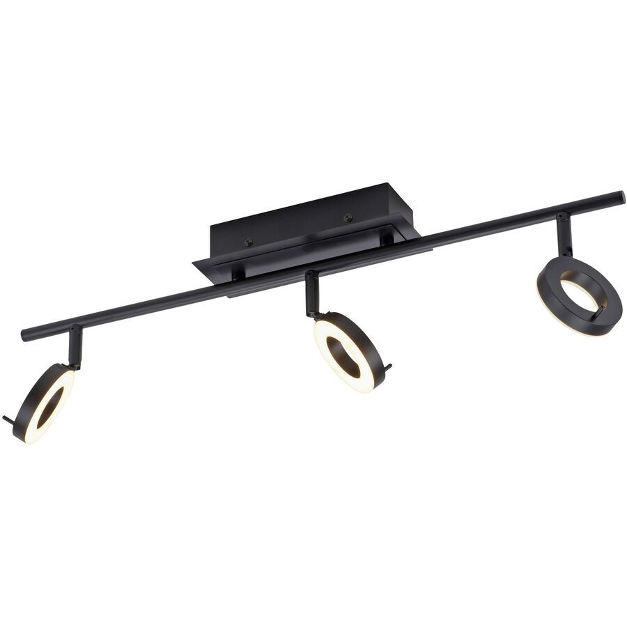 Deckenlampe Silena Grau Aluminium 8 cm 11 cm - Farbe: anthrazit - LED - Lichtfarbe: Warmweiss - Deckenlampe- LED Energiesparlampe