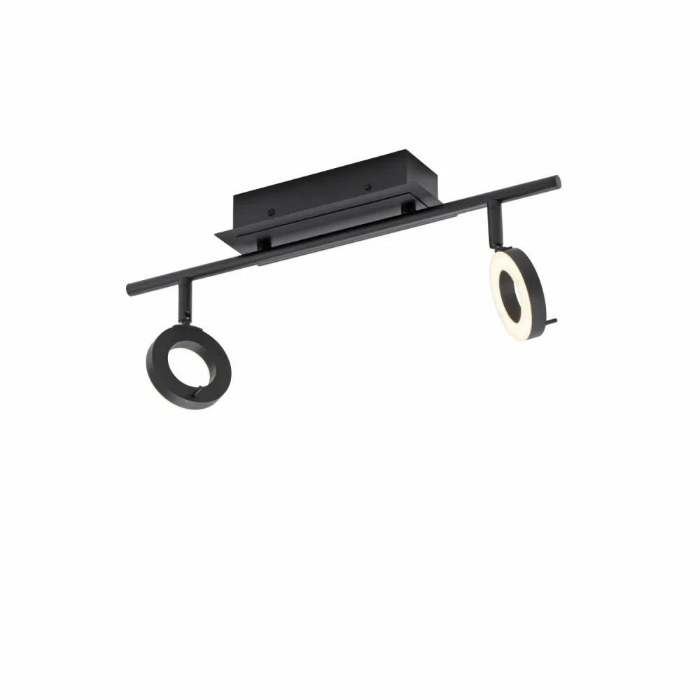 Deckenlampe Silena Grau Aluminium 8 cm 11 cm - Farbe: anthrazit - LED - Lichtfarbe: Warmweiss - Deckenlampe- LED Energiesparlampe