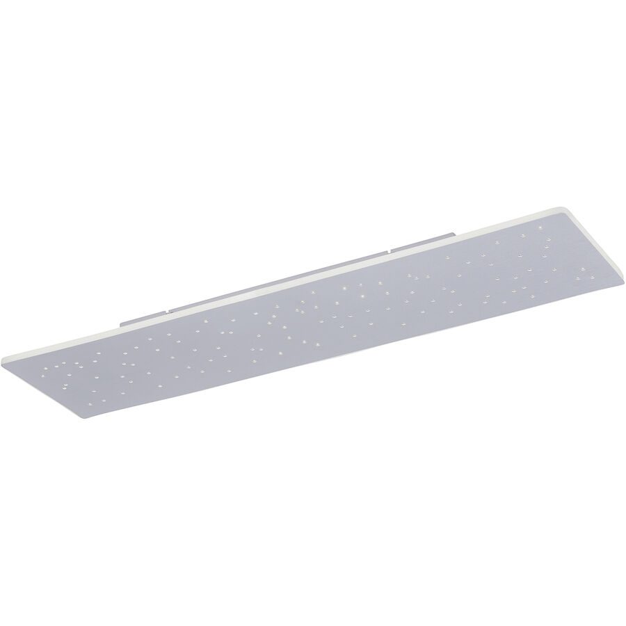Deckenlampe Q-Nightsky Silber Aluminium 25.5 cm 5 cm - LED - Lichtfarbe: Extra warmweiss - Tageslichtweiss - Deckenlampe- LED Energiesparlampe
