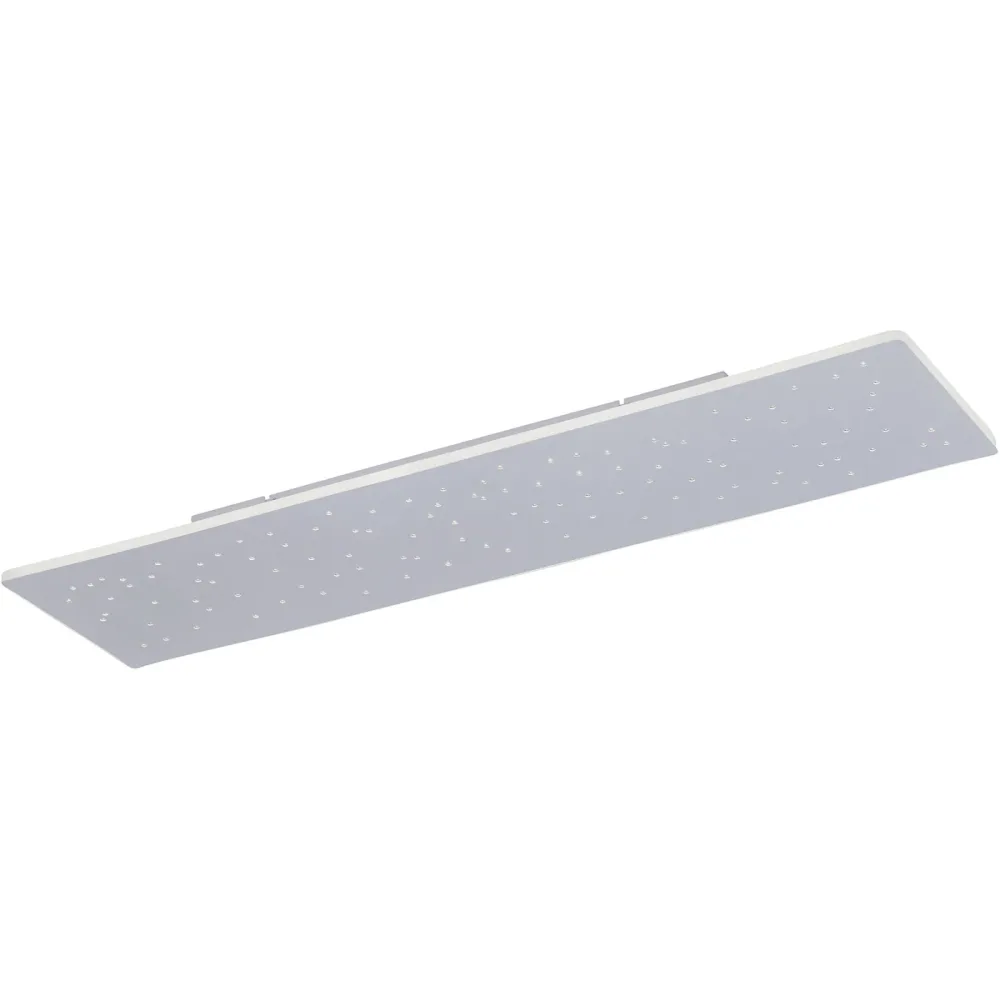 Deckenlampe Q-Nightsky Silber Aluminium 25.5 cm 5 cm - LED - Lichtfarbe: Extra warmweiss - Tageslichtweiss - Deckenlampe- LED Energiesparlampe