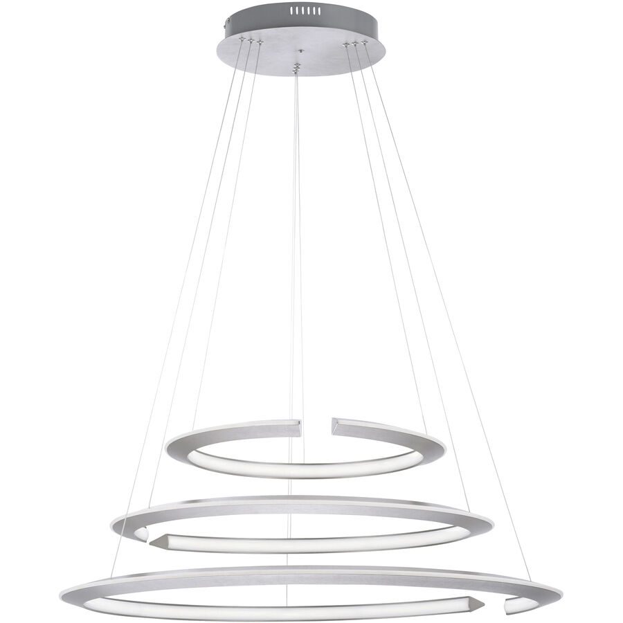 Pendellampe Adriana Braun Aluminium 5.5 cm 100 cm Höhenverstellbar (manuell) - LED - Lichtfarbe: Extra warmweiss - Tageslichtweiss - Pendellampe- LED