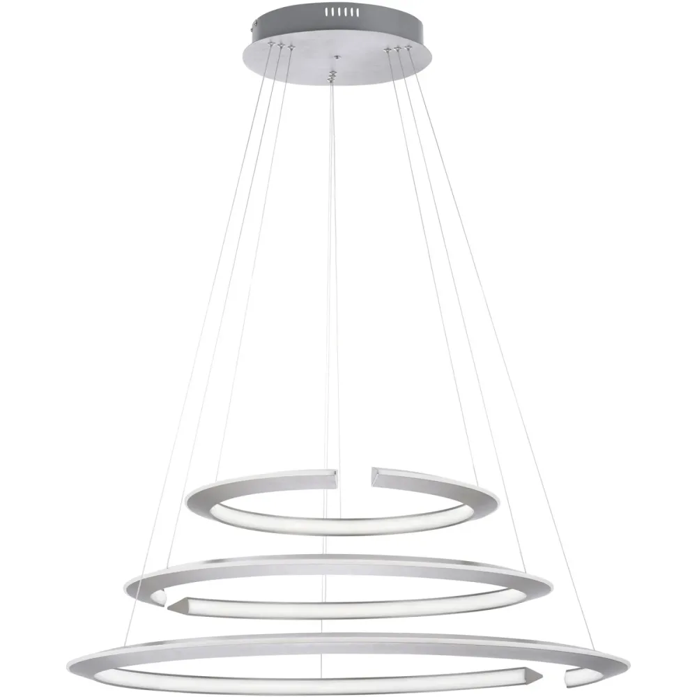 Pendellampe Adriana Braun Aluminium 5.5 cm 100 cm Höhenverstellbar (manuell) - LED - Lichtfarbe: Extra warmweiss - Tageslichtweiss - Pendellampe- LED