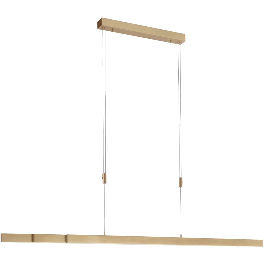 Pendellampe Adriana Braun Aluminium 5.5 cm 100 cm Höhenverstellbar (manuell) - LED - Lichtfarbe: Extra warmweiss - Tageslichtweiss - Pendellampe- LED