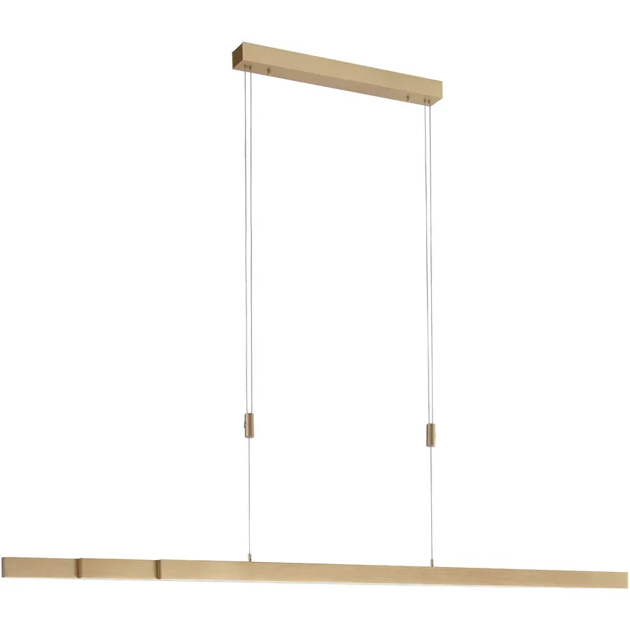 Pendellampe Adriana Braun Aluminium 5.5 cm 100 cm Höhenverstellbar (manuell) - LED - Lichtfarbe: Extra warmweiss - Tageslichtweiss - Pendellampe- LED