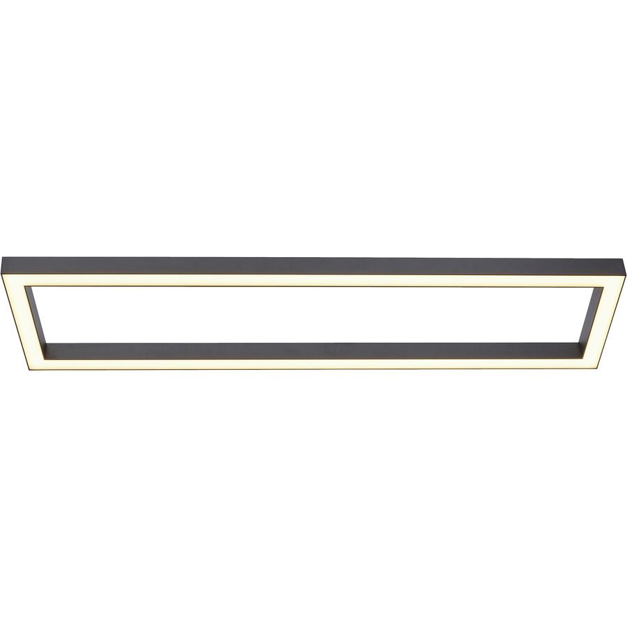 Deckenlampe Pure Grau Aluminium 30 cm 3.9 cm - Farbe: anthrazit - LED - Lichtfarbe: Extra warmweiss - Tageslichtweiss - Deckenlampe- LED