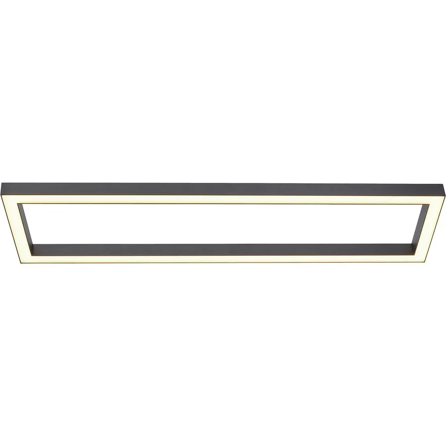 Deckenlampe Pure Grau Aluminium 30 cm 3.9 cm - Farbe: anthrazit - LED - Lichtfarbe: Extra warmweiss - Tageslichtweiss - Deckenlampe- LED
