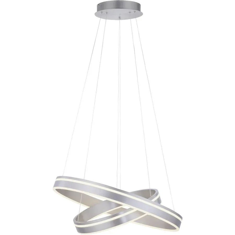 Pendellampe Q-Vito Bronze Eisen 59 cm 120 cm - Farbe: messing matt - LED - Lichtfarbe: Extra warmweiss - Tageslichtweiss - Pendellampe- LED