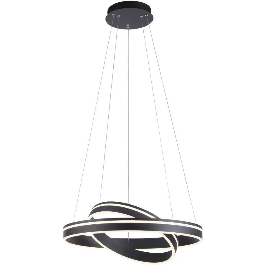 Pendellampe Q-Vito Bronze Eisen 59 cm 120 cm - Farbe: messing matt - LED - Lichtfarbe: Extra warmweiss - Tageslichtweiss - Pendellampe- LED