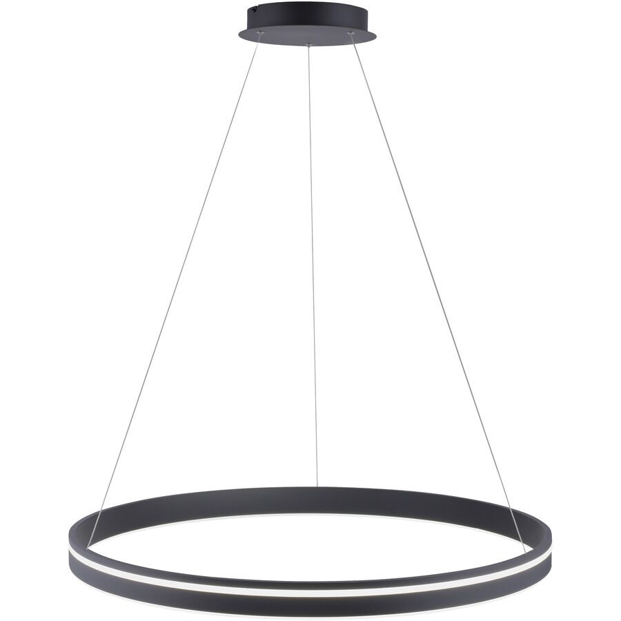Pendellampe Q-Vito Bronze Eisen 59 cm 120 cm - Farbe: messing matt - LED - Lichtfarbe: Extra warmweiss - Tageslichtweiss - Pendellampe- LED