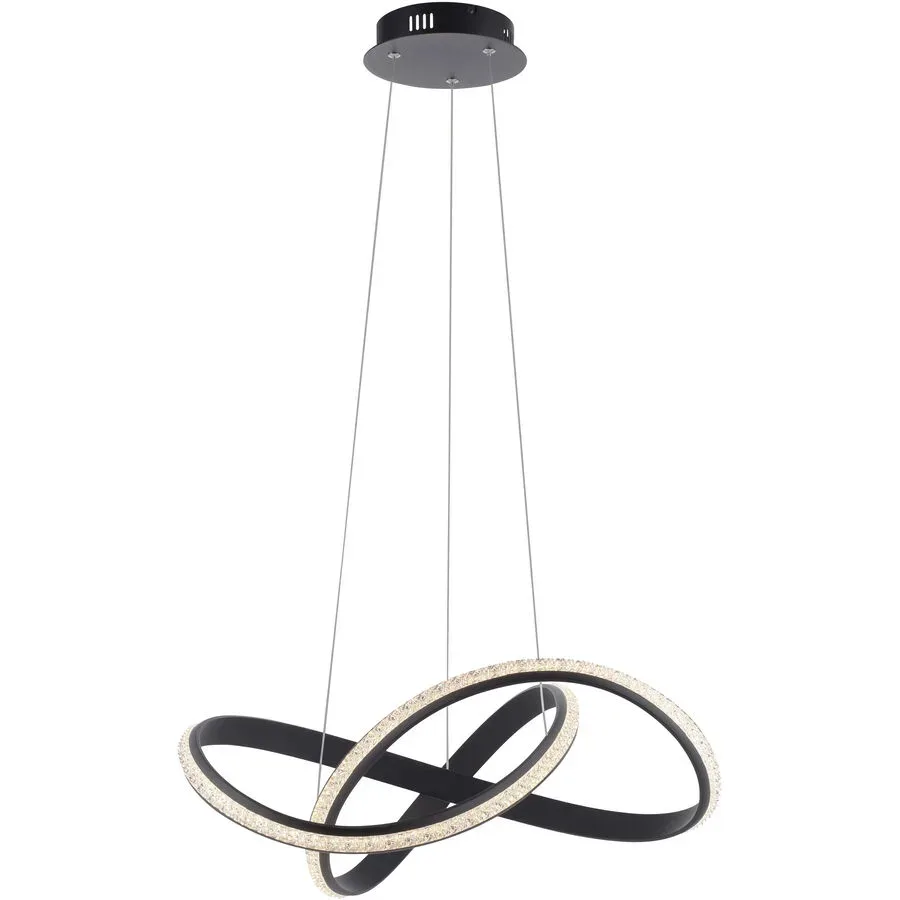 Pendellampe Adriana Braun Aluminium 5.5 cm 100 cm Höhenverstellbar (manuell) - LED - Lichtfarbe: Warmweiss - Pendellampe- LED Energiesparlampe