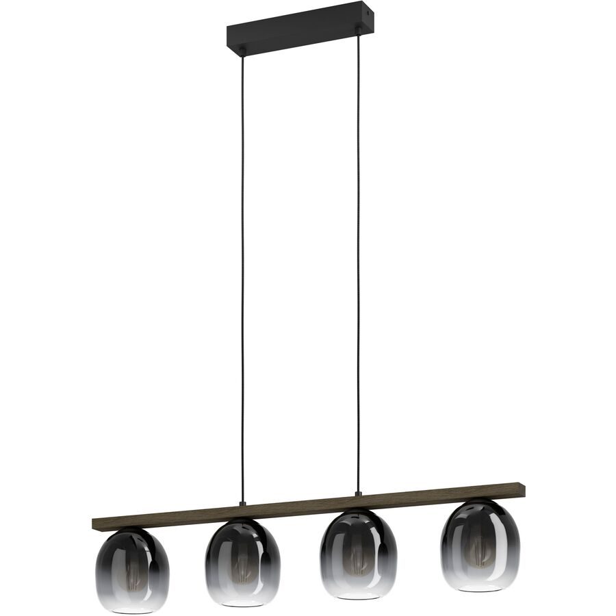 Eglo Pendellampe Filago Braun/Schwarz Stahl/Holz 14.5 cm 110 cm - Material: Holz/Stahl - Pendellampe