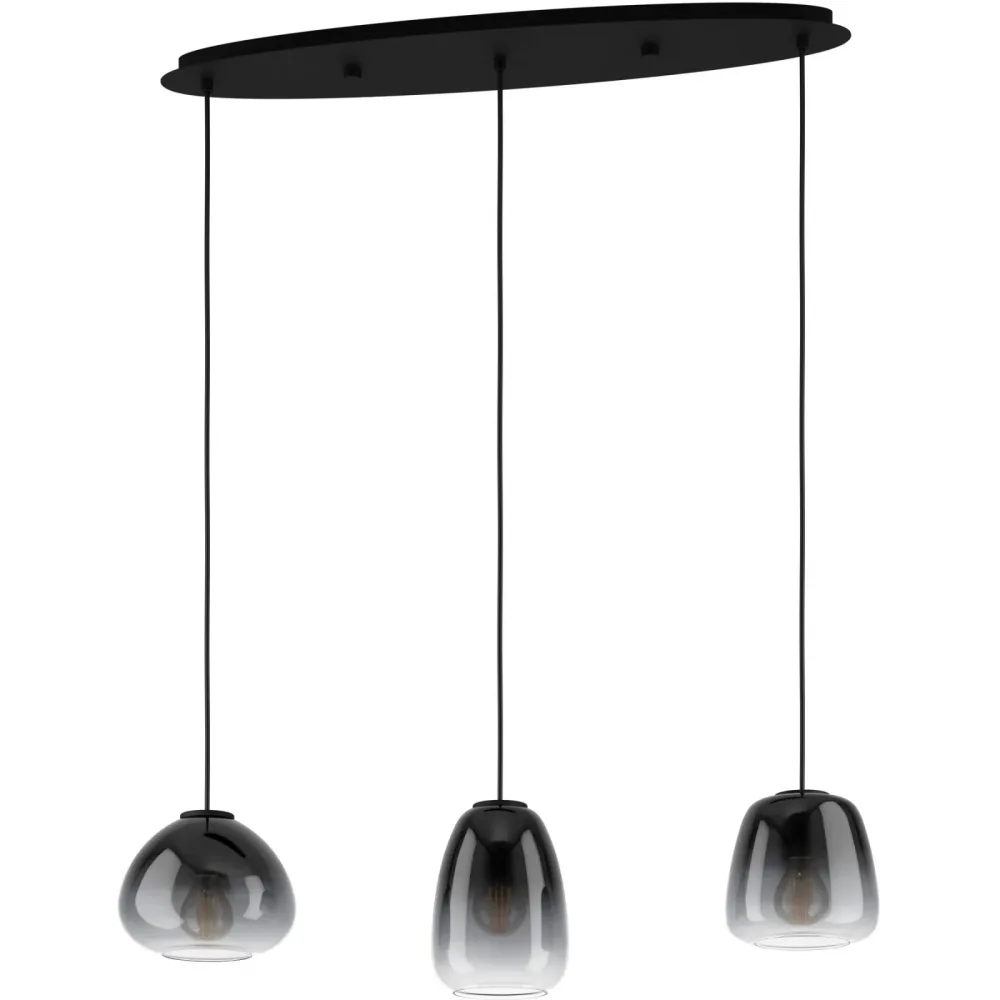 Eglo Pendellampe Aguilares Schwarz Stahl 19.5 cm 104.5 cm - Pendellampe