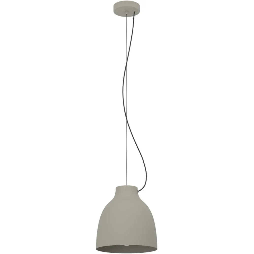 Eglo Pendellampe Camasca Braun/Grau Stahl 28 cm 110 cm - Farbe: taupe - Pendellampe