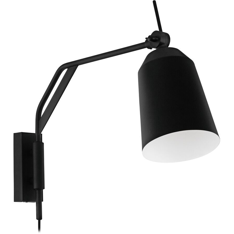 Eglo Wandlampe Loreto Schwarz/Weiss Stahl 14 cm 36.5 cm - Wandlampe