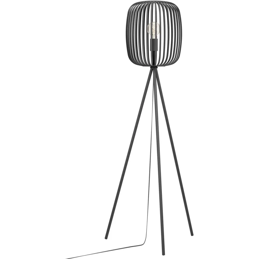 Eglo Stehlampe Romazzina Schwarz Stahl 32.5 cm 140.5 cm - Stehlampe