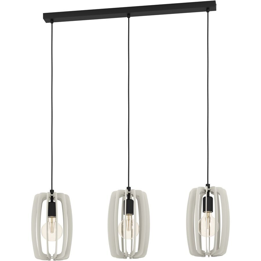 Eglo Pendellampe Bajazzara Schwarz Stahl 19 cm 110 cm - Pendellampe