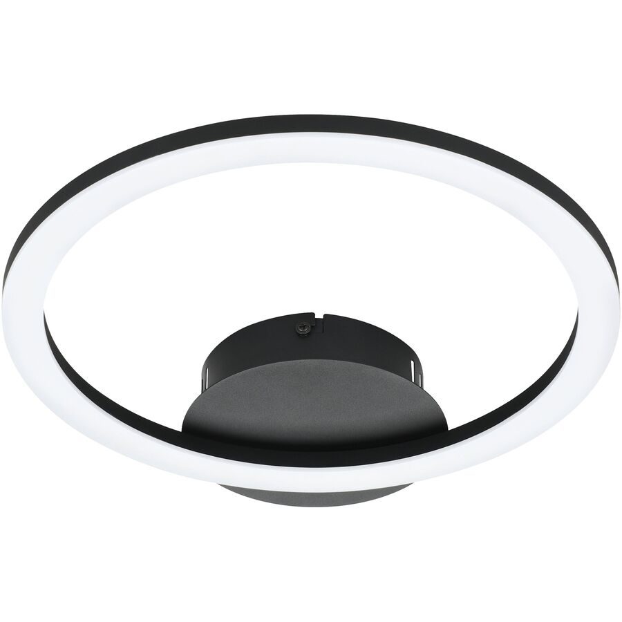 Eglo Deckenlampe Parrapos-Z Schwarz Stahl 30 cm 4.5 cm - LED - Lichtfarbe: Warmweiss - Kaltes Tagesweiss - Deckenlampe- LED Energiesparlampe