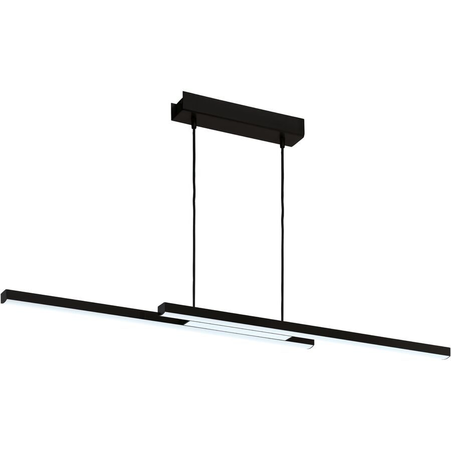 Eglo Pendellampe Fraioli-Z Schwarz Aluminium 10 cm 120 cm - LED - Lichtfarbe: Extra warmweiss - Kaltes Tagesweiss - Pendellampe- LED Energiesparlampe
