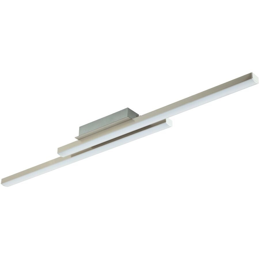 Eglo Deckenlampe Fraioli-Z Grau Aluminium 12 cm 6.5 cm - Farbe: Nickel matt - LED - Lichtfarbe: Extra warmweiss - Kaltes Tagesweiss - Deckenlampe- LED