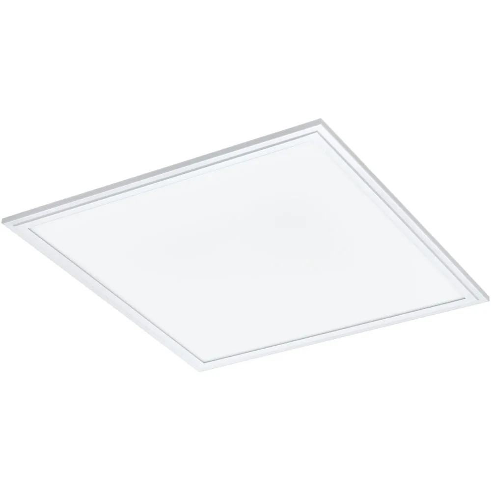 Eglo Deckenlampe Salobrena-Z Weiss Aluminium 45 cm 5 cm - LED - Lichtfarbe: Extra warmweiss - Kaltes Tagesweiss - Deckenlampe- LED Energiesparlampe