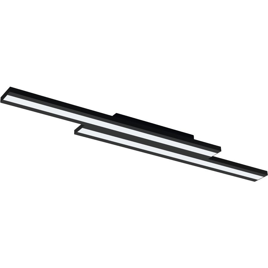 Eglo Deckenlampe Saliteras-Z Schwarz Stahl 16 cm 5 cm - LED - Lichtfarbe: Extra warmweiss - Kaltes Tagesweiss - Deckenlampe- LED Energiesparlampe