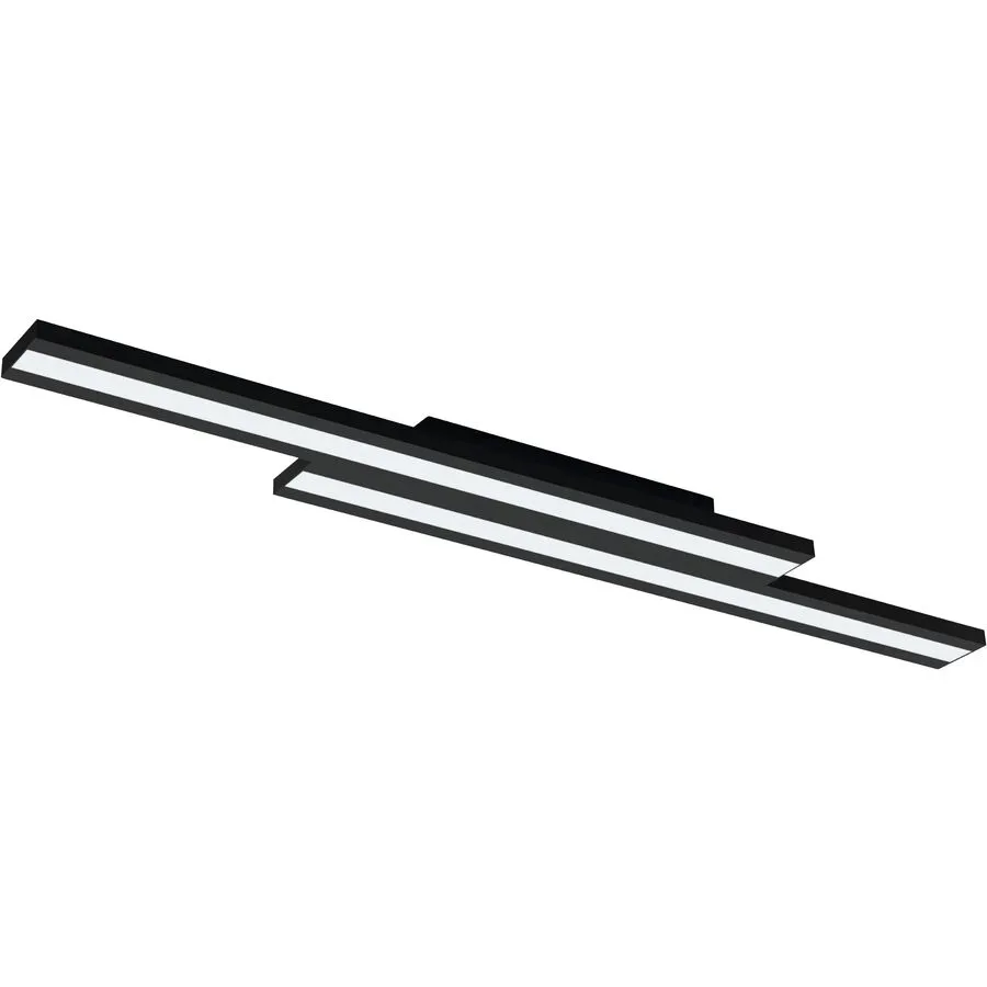 Eglo Deckenlampe Saliteras-Z Schwarz Stahl 16 cm 5 cm - LED - Lichtfarbe: Extra warmweiss - Kaltes Tagesweiss - Deckenlampe- LED Energiesparlampe