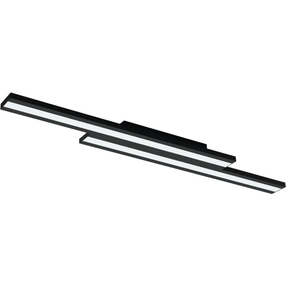 Eglo Deckenlampe Saliteras-Z Schwarz Stahl 16 cm 5 cm - LED - Lichtfarbe: Extra warmweiss - Kaltes Tagesweiss - Deckenlampe- LED Energiesparlampe